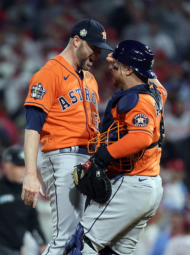 Photos: Astros make history, achieve second no-hitter in World Series play  – Boston 25 News