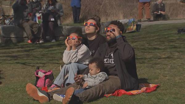 Some got ocean-front seats to enjoy the partial eclipse in Rockport 