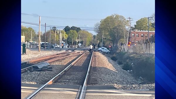 1 person killed after train, car collide at Abington railroad crossing 