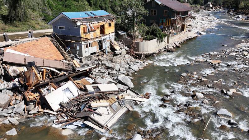 Hurricane Helene damage