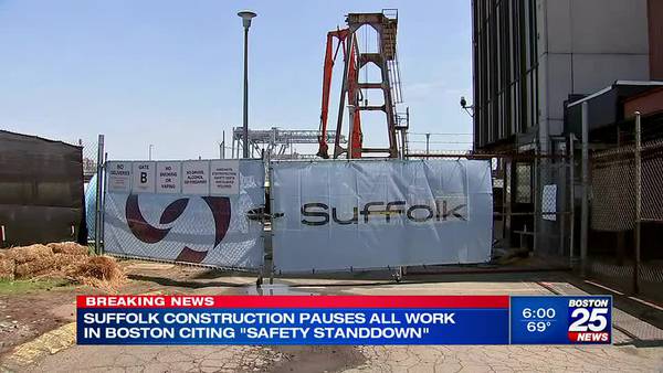 Suffolk Construction pauses all projects in Boston through Friday